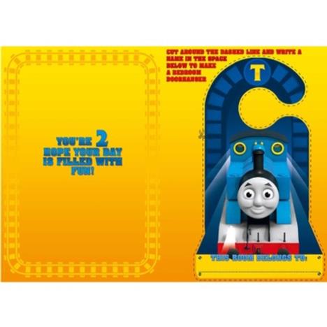 2nd Birthday Thomas & Friends Badged Birthday Card Extra Image 1